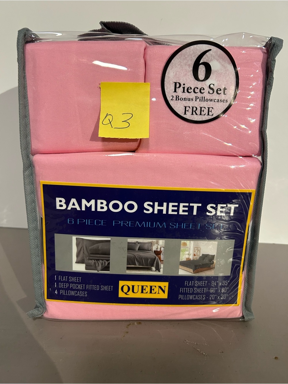 Bamboo Sheet Set - Pink Queen 6-Piece